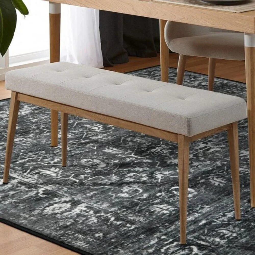 5x7 Black Washable Area Rug, Non-Slip Stain Resistant Carpet for Home & Office